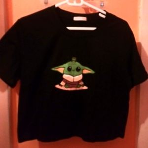 Romwe large women's grog crop top